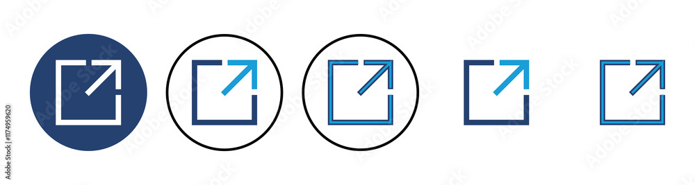 Poster external link icon vector. link icon vector. hyperlink symbol