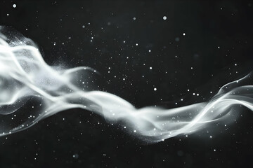 Abstract 3D White Smoke Background