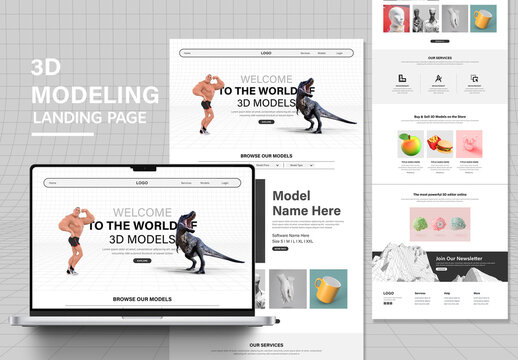 Minimal Landing Page For Creative Agency