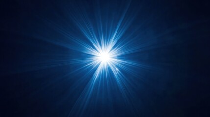 Fototapeta premium Radiant Celestial Burst: A Symphony of Blue Light