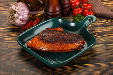 Roasted duck breast in cherry