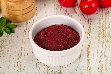 Natural organic Sumah powder for culinary