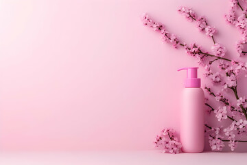 Pink Blossom Product Background Illustration