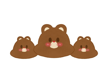Three bear clipart