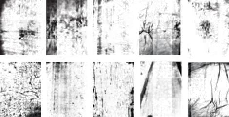 Grunge textures set. Collection of vector, distress, textures .Simply Place grungy textured overlay over any Object to Create grunge ,dirty effect .Various distressed texture for your design. 