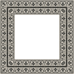 Frame with floral elements and copy space