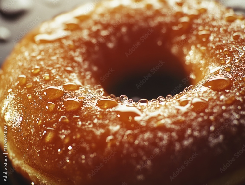 Canvas Prints Donut with Water Glaze