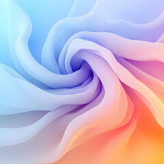 Abstract 3D Swirling Pastel Background