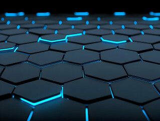 Fototapeta premium Abstract 3D Hexagon Background