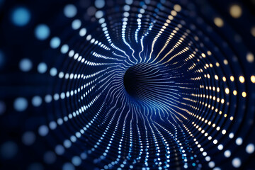 Naklejka premium Abstract 3D Tunnel of Lights