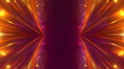 Obraz premium Abstract Orange and Purple Light Streaks Design