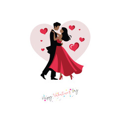 Couple Dance In Valentine Day