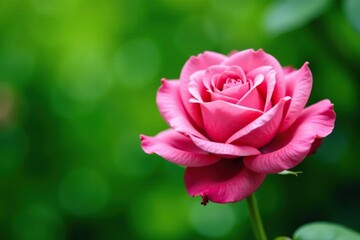 A stunning pink rose bouquet against a lush green background, nature, flower, floral