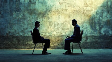 Interview. Job interview. Selecting a candidate for work.