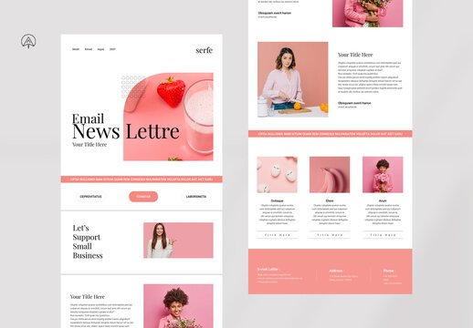 Ping Color News Letter Layout