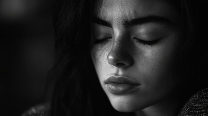 Fototapeta premium Mental health, depression. overthinking.