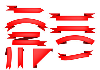 Red ribbons collection