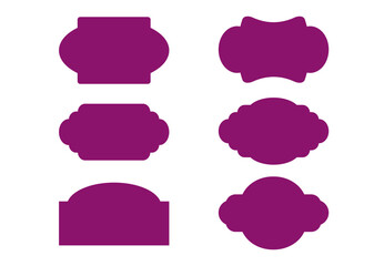 Vintage tag frame vector illustration