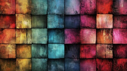 Abstract Colorful Grunge Texture