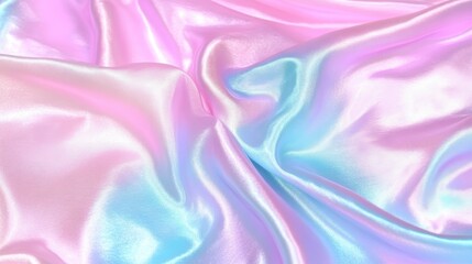 Obraz premium Silky pastel fabric display studio setting textile visuals soft lighting aesthetic appeal