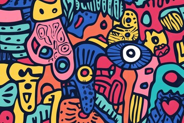 Abstract hand drawn doodle design background for creative photography and artwork projects