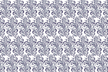 vintage seamless floral pattern with ethnic botanical ikat design for fabric wallpaper and fashion textile all over repeat flower blossom traditional texture