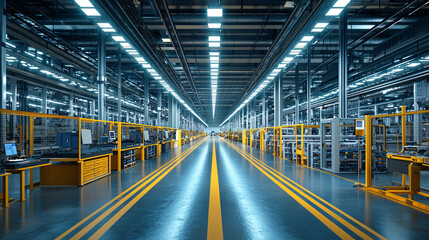 Modern Factory Interior Automated Production Line (1)