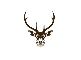 Deer head silhouette  