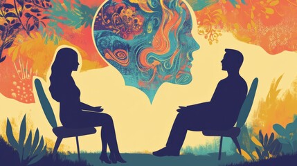 Mental health care, psychology therapy. Wellness mind, wellbeing, psychologist help, self care. psychology advice.