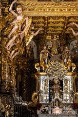 Altar and main chapel reformed during the Baroque period, Santiago de Compostela Cathedral, Santiago de Compostela, province of La Coruña, Galicia,
