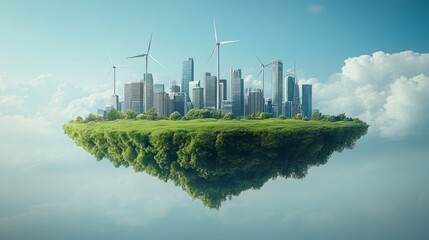 Floating Green City Sustainable Urban Future