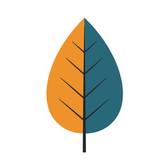 Minimalist Mid Century Modern Flower Vector Illustration on White Background.