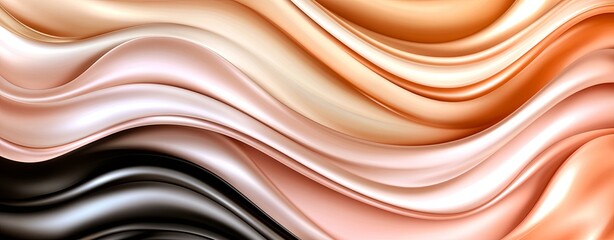 Obraz premium Elegant Abstract Design in Black and Brown Tones