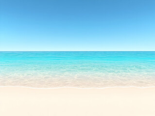 Obraz premium Serene Beach Background Illustration
