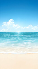 Obraz premium Summer Beach Background Illustration