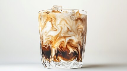 Artistic set of coffee beans and coffee cup drinks isolated on white background,hand-drawn vector,hot coffee drinks,cafe shop,modern flat design,Fashionable and cute coffee motif concept.