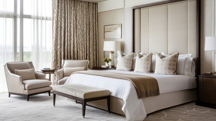Elegant Contemporary Bedroom Design with Luxury Furnishings