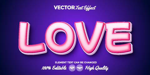 Love Editable Text Effect