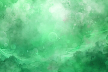 Soft green background, abstract watercolor texture, dreamy atmosphere, gentle bokeh effect, ideal for design projects.
