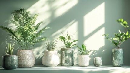 Surrealist product shot featuring light green tones, minimalist design, rich texture, and professional macro photography, blending natural elements with cinematic lighting and details.