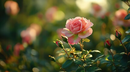 Against the smooth blue backdrop, the rose appears almost ethereal, a symbol of grace and love
