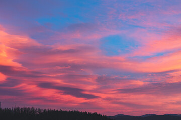 Kolory zachodzącego nieba