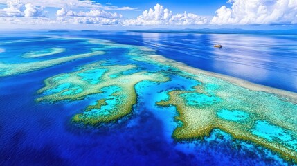 Fototapeta premium Exploring the Vibrant Great Barrier Reef Underwater Paradise