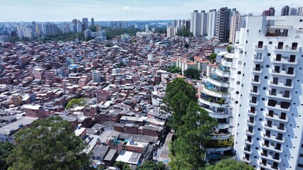 December 25, 2024 social inequality in Brazil. community of Paraisópolis, São Paulo