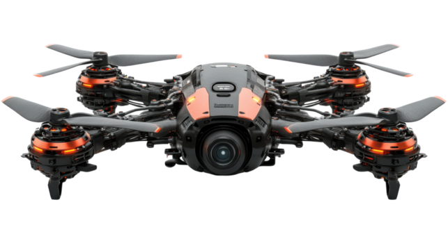 drone transparent on white background