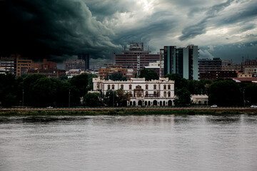 Sudan capital Khartoum with the presidential palace from British colonial times