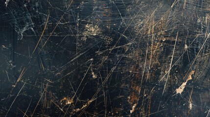 Textured Metal with Black Scratches