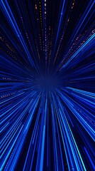 Technology linear perspective grid poster background