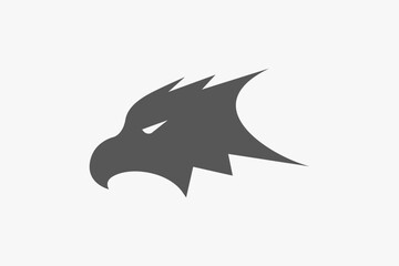 Eagle head bold simple silhouette