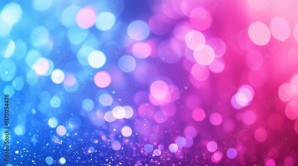 Poster cinematic bokeh background with vibrant colors for studio lighting and gradient effects in high defi